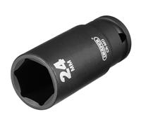 Draper 24mm Profundo Toma de Impacto 1.3cm Dr 6 Punto Hex Acero Al Cromo Vanadio
