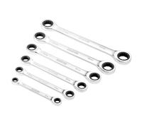 Draper 27741 HI-TORQ - Juego de llaves de carraca doble métricas (6 piezas)