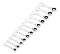 Draper 27931 Alta Torsión Métrico Stubby Juego Llave de Trinquete 12 Piezas