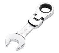 Draper 27981 HI-TORQ - Llave combinada de trinquete de cabeza flexible métrica, 19 mm