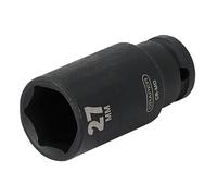 Draper 27mm Profundo Toma de Impacto 1.3cm Dr 6 Punto Hex Acero Al Cromo Vanadio