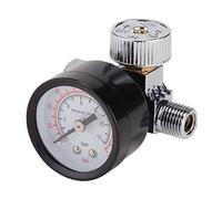 DRAPER 28379 1/4 'BSP On-Gun Regulador de aire y calibre, 180psi