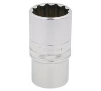 Draper 32mm Hola-Torq 12 Punto Socket Profundo 1.3cm Sq Dr Moleteado Ring Pulido