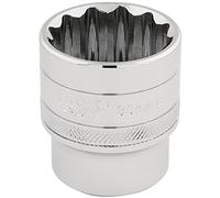 Draper 33586 - Llave de vaso cuadrada de 12 puntos, tamaño de 30 mm