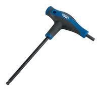 Draper 33910 Expert - Llave hexagonal con mango en T y extremo de bola, 5 mm, color azul