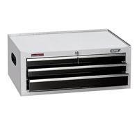 Draper 35741 Caja de herramientas intermedia de 66 cm (3 cajones), color blanco, 66 cm