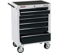 Draper 35744 Armario con ruedas de 66 cm (7 cajones), blanco, 66 cm