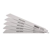 Draper 38754 Cuchillas De Sierra Recíproca Bi-Metal Para Cortar 225Mm 10Tpi 5Pc