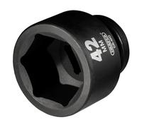 Draper 42mm Toma de Impacto 1.9cmD 6 Punto Hexágono Estándar Longitud Hola-Torq