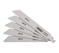 Draper 43444 Dos Metales Sierra de Sable Blades-Metal Corte 150mm 24tpi 5Pc