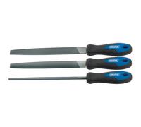 Draper 44963 Agarre Suave Ingenieros Juego de Limas 200mm 3 Piezas
