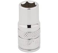 Draper 48567 Llave de vaso imperial de cromo pulido de 1/4 pulgadas, tamaño de 9/32 pulgadas