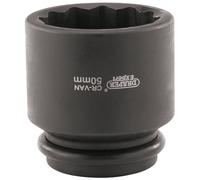 Draper 50mm Ford Vaso de Llave 1.9cmD 12 Punto Estándar Longitud 33319
