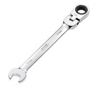 Draper 52012 Hi-Torq - Llave combinada de trinquete de cabeza flexible métrica, 11 mm