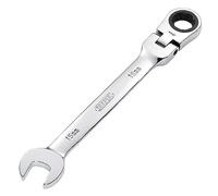 Draper 52017 Hi-Torq - Llave combinada de trinquete de cabeza flexible métrica, 15 mm