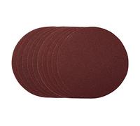 Draper 55204 discos de lijado, 180 mm, grano 80, gancho y lazo (paquete de 10), rojo, talla única
