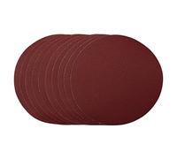 Draper 56180 discos de lijado, 180 mm, grano 120, gancho y lazo (paquete de 10), color rojo