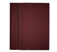 Draper 56329 1/2 hojas de lijado, 115 x 280 mm, grano 80 (paquete de 10), rojo, talla única