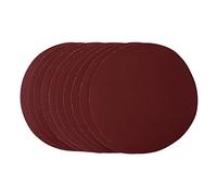 Draper 56371 Discos de lijado de 180 mm, grano 320, gancho y lazo (paquete de 10), rojo, talla única