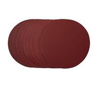 Draper 58110, 180 mm, gancho y bucle, grano surtido, 80 G, 120 G, 240 G, 320 G, 400 G (paquete de 10) discos de lijado, rojo