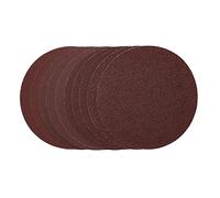 Draper 63016 Discos de lijado, 150 mm, PSA, grano surtido - 40G, 80G, 120G, 240G (paquete de 10), rojo, talla única