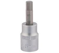 Draper 6mm Hex Llave Vaso 1cmD Longitud 48mm S2 Acero Moleteado Anillo 16284
