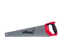 Draper 82204 Venom Second Fix Triple Ground 12PPI - Sierra de mano, 550 mm de longitud, color negro