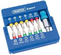 Draper 82401 - Juego de puntas de destornillador de colores con soporte magnético (13 piezas)