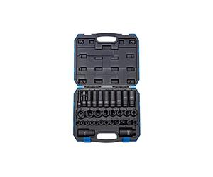Draper 83098 409/32/MM 3/8" y 1/2" Sq. Dr. Impact Socket Set (32 piezas)