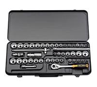 Draper 870okjcu 3/8-inch cuadrado de vaso métricas WHITWORTH y Imperial, azul, Set de 44