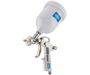 Draper 92971 Pistola de pulverización de Aire de alimentación por Gravedad, Equipo de Pintura 500ml, Plata, un tamaño