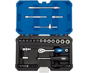 Draper b43mdsn/B 1/4 "SQ. DR. Métricas Expert Multi-Drive & # 174; Juego de llaves de vaso (43 piezas), color azul