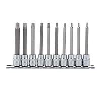 Draper d-txt/10/100 3/8 "SQ. DR. TX STAR & # 174; seguridad Socket Bit Set (10 piezas), color azul