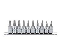 Draper d-txt/10/55 3/8 "SQ. DR. 48 mm largo TX STAR & # 174; seguridad Socket Bit Set (10 piezas), color azul