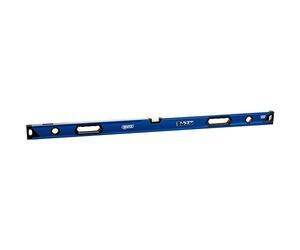 Draper DL80 vista lateral caja sección nivel, azul, 1200 mm