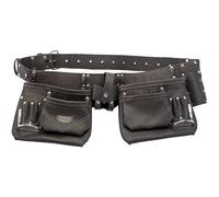 Draper Doble Bolsa Cinturón Portaherramientas Aceite Bronceado Cuero Con 50mm