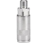 Draper EAC 1/4-inch BSP aire acoplamiento cónico rosca macho, azul