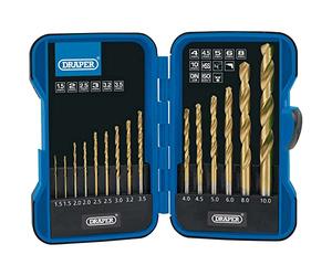 Draper EBS15HSS - Set de brocas (15 unidades de diferentes tamaños)