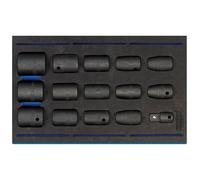Draper Expert 161075cm Cuadrado Dr. Imp Enchufe Set 1/4 Cajón Eva Bandeja 15Pc