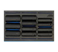Draper Expert 161248cm Cuadrado Dr. Imp Enchufe Set 1/4 Cajón Eva Bandeja 11Pc