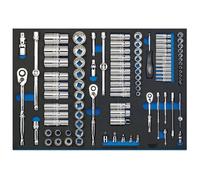 Draper Expert 161390cm, 1cm, & 1.3cm Enchufe Set Cajón Eva Insertar Bandeja 96Pc