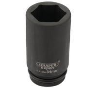 Draper Expert 27142 34mm 1.9cm Entrada Cuadrada Powerdrive Impacto Profundo Toma