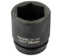Draper Expert 411-MM - Vaso hexagonal para muesca cuadrada