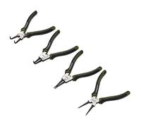 Draper Expert - Juego de 4 alicates para circlip | 180 mm interno y externo, alicates de anillo a presión de punta recta/doblada | Herramientas manuales de acero al cromo vanadio resistente