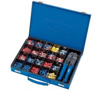 Draper Expert Trinquete Crimpar Herramienta Y Terminal Kit 220mm Mango PVC 590pc