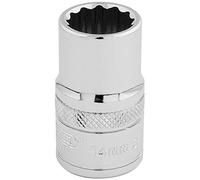 Draper H-MM/B Hi-Torq 12 Punto Socket, azul, para muesca cuadrada de 1/2, 14 mm