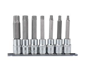 Draper h-txt/7/100 1/2 "SQ. DR. TX STAR & # 174; seguridad Socket Bit Set (7 piezas), color azul