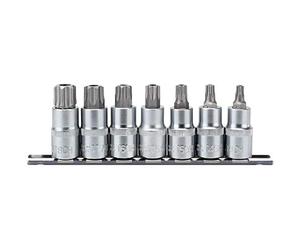 Draper h-txt/7/55 1/2 "SQ. DR. TX STAR & # 174; seguridad Socket Bit Set (7 piezas), color azul