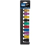 Draper H10 M/6PT/C/E 1/2 pulgada cuadrada Métricas vaso, de color azul, Set de 10