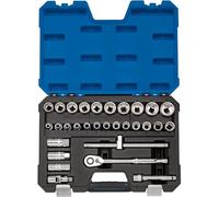 Draper h30mn/B cuadrada Set de llaves de vaso (, azul, 1/2-inch, juego de 30 piezas